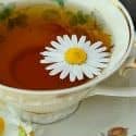 A cup of chamomile tea